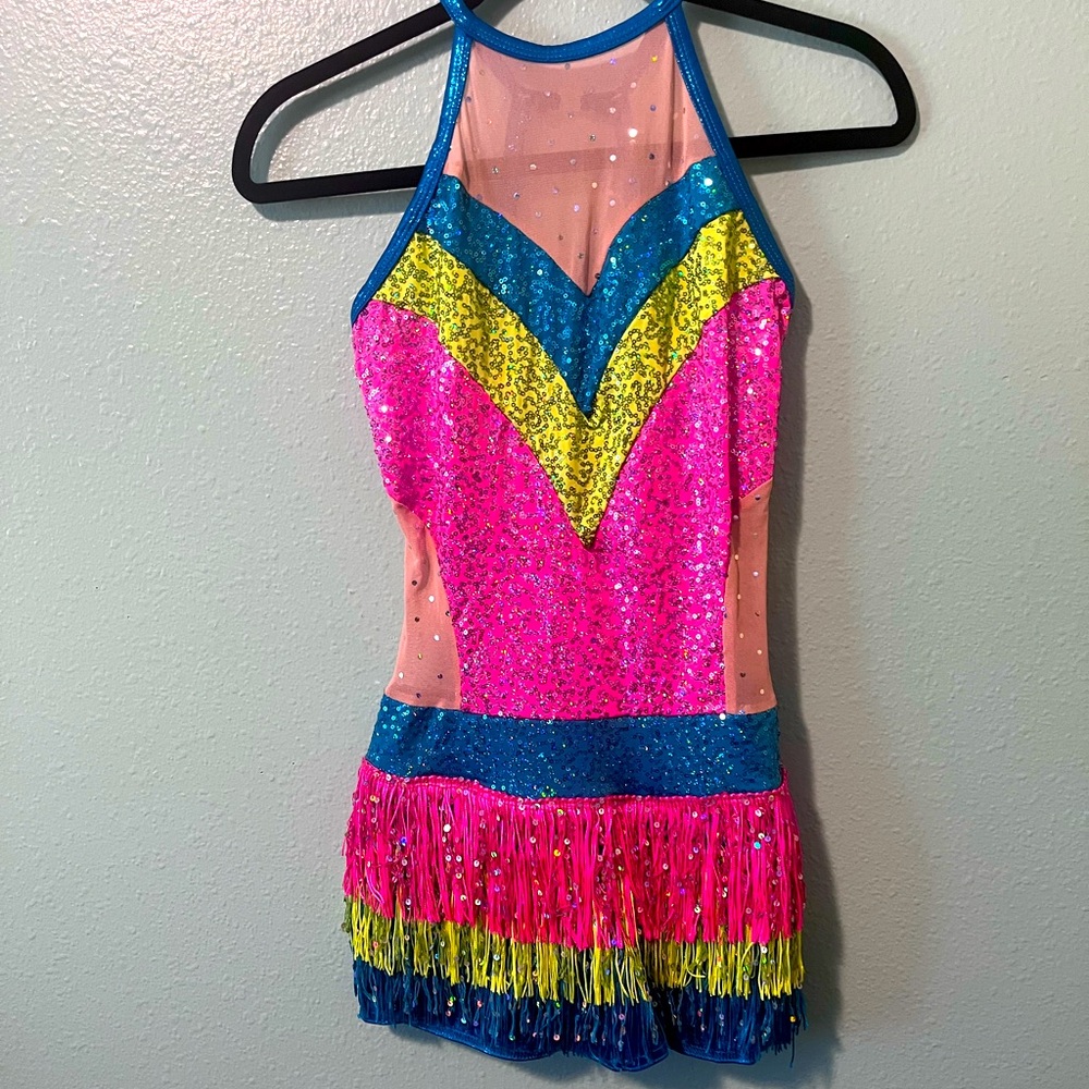 Colorful Sequin Dance Costume